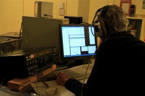 Peter, ZL2LF looking at the numbers on N1MM Logger