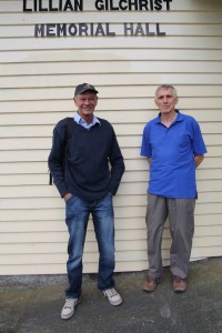 Revell ZL2SS and Peter ZL2LF outside the NARC Clubrooms after the exam. Revell is the one with the happy smile!