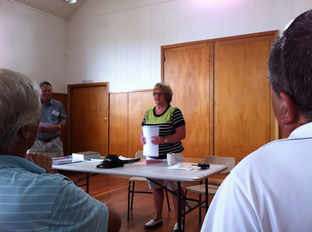 Debby explaining how NZART membership needs to keep increasing